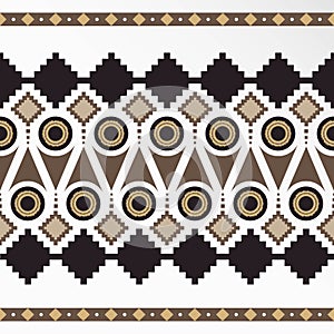 geometric pattern black brown and gray color