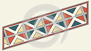 Geometric pattern border, decorative design and seamless texture vector design Generative AI