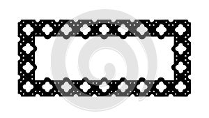 Geometric Pattern Border Vector for Modern and Stylish Designs, vector design Generative AI