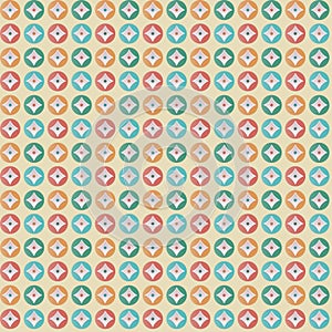 Geometric pattern colorful circles