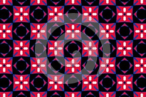 Geometric pattern in the colors of the national flag of Nepal. The colors of Nepal