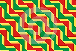 Geometric pattern in the colors of the national flag of Republic of the Congo. The colors of Republic of the Congo
