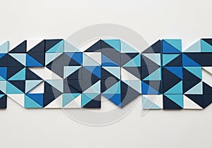 Geometric pattern composed of small triangular tiles arranged in