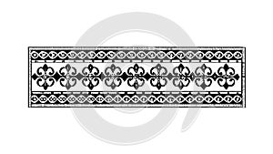 Geometric Pattern Decorative Border Vector, vector design Generative AI