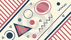 Geometric pattern design, abstract background, and colorful textile print element vector design Generative AI