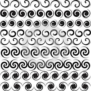 Target. Seamless pattern. Icons on white background -cdr x6