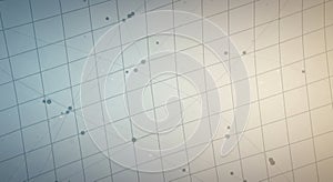 A geometric pattern features a grid of diagonal lines intersecting horizontally and