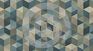 Geometric pattern featuring an array of interlocking 3D cubes. The design consists of