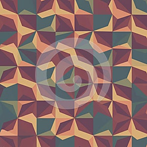 Geometric pattern featuring an array of interlocking polygons, primarily triangles and
