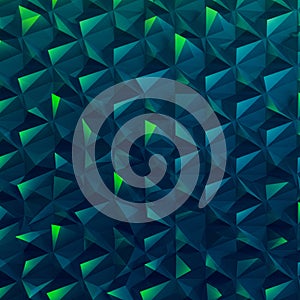 Geometric pattern featuring an array of three-dimensional shapes, resembling