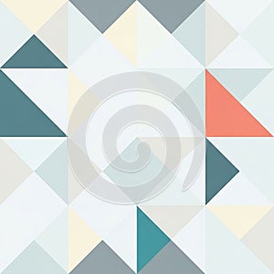 Geometric pattern featuring an array of triangles and squares in