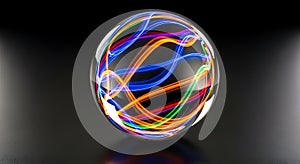 Geometric pattern featuring a grid of rectangles in primary colors: red, blue, yello