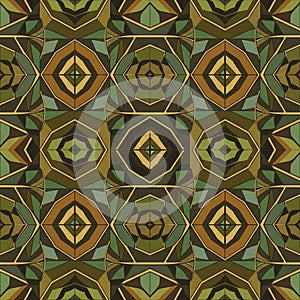 Geometric pattern featuring hexagonal and triangular shapes in a seamless, repetitive design.