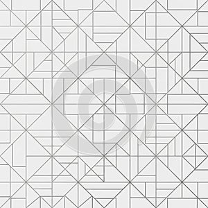 Geometric pattern featuring intersecting lines forming squares, triangles, and