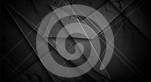 Elegant Black and White Geometric Triangle Pattern Background