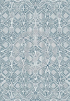 Geometric pattern featuring a repeating design of interlocking six-pointed stars and