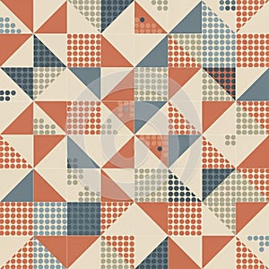 Geometric pattern featuring a repetitive design of triangles