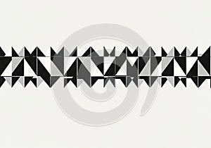 Geometric pattern featuring rows of black, white, and gray