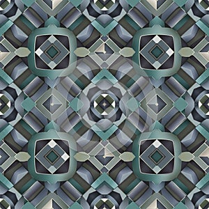 Geometric pattern featuring a seamless design with overlapping