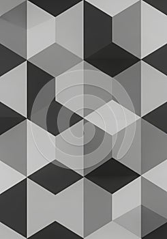 Geometric pattern featuring a series of interconnected cubes