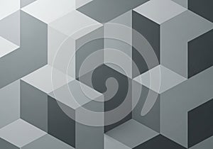 Geometric pattern featuring a series of interconnected cubes