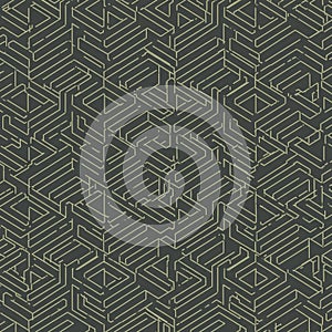 Geometric pattern featuring a series of interconnected polygonal shapes with sharp