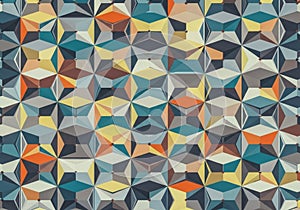 Geometric pattern featuring a series of