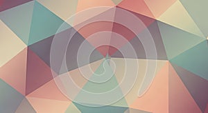 Geometric pattern featuring a series of overlapping triangles in a soft