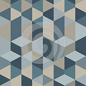 Geometric pattern featuring a series of three-dimensional cubes