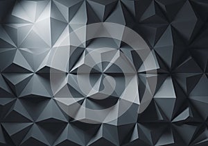 A geometric pattern featuring a three-dimensional, faceted design