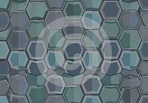 Geometric pattern with hexagonal shapes in