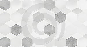 Geometric pattern of hexagons and rhombuses