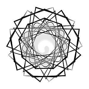 Symbol pattern icon star astrology set pentagram