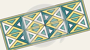 Geometric Pattern, Interlocking Triangles, vector design Generative AI