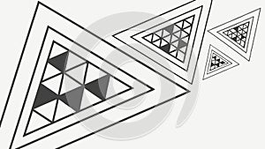 Geometric Pattern with Interlocking Triangles, vector design Generative AI