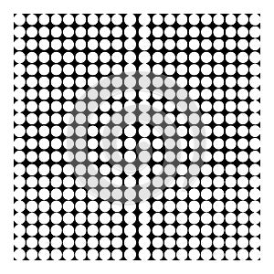 Geometric pattern of intersecting circles