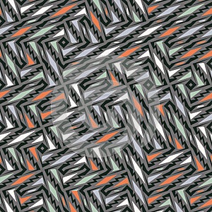 Geometric pattern with jagged lines and zigzags
