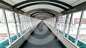 Geometric Pattern at large peatonal runway photo