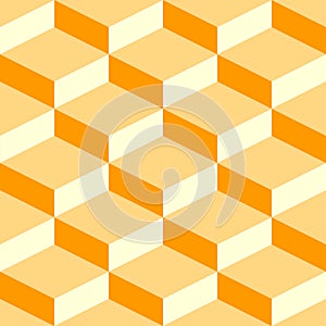 Geometric pattern with light orange squares photo