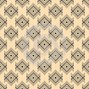 A geometric pattern of lozenges on a beige background..