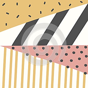 Geometric pattern memphis design.