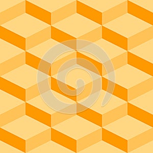 Geometric pattern with orange squares photo