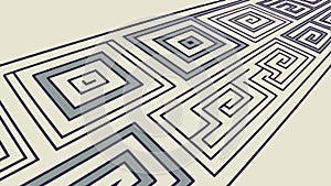 Geometric Pattern with Perspective Illusion Vector Background, vector design Generative AI