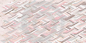 Geometric pattern pink background with stripes linear wave
