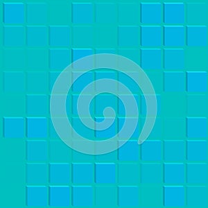 Geometric pattern with rectangles depicted in blue tone.