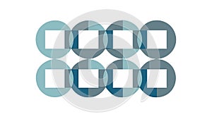 Geometric Pattern of Rounded Squares, Modern Abstract Grid, vector design Generative AI