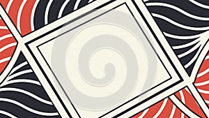 Geometric Pattern Square Frame Abstract Design, vector design Generative AI