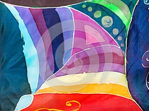 Geometric pattern the technique of hot batik