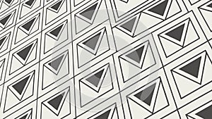Geometric pattern with triangle and square shapes, abstract design vector design Generative AI