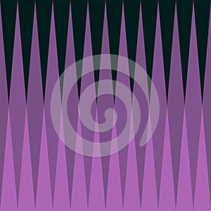Geometric pattern with triangles purple on dark green background photo